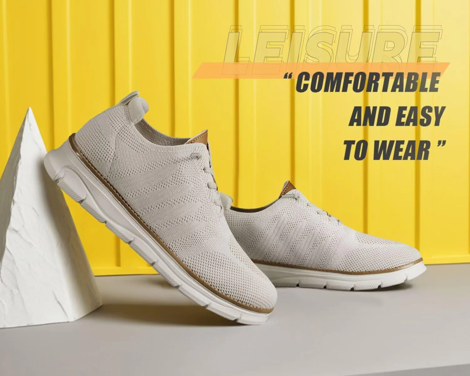 Mens Casual Oxfords Shoes Mesh Slip On Fashion Walking Dress Sneakers Work Lightweight Breathable Soft Sole