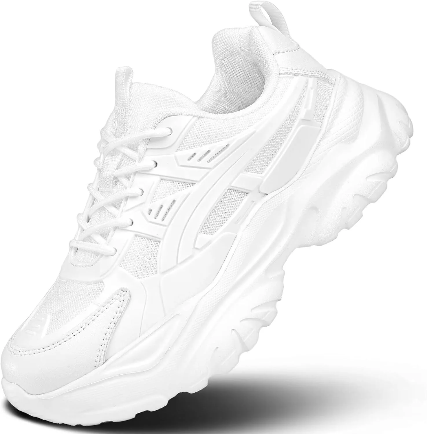 Women's Road Running Shoes Non Slip Ladies Walking Fashion Athletic Chunky Sneakers Work Gym Comfort Lightweight Mesh Soft Sole