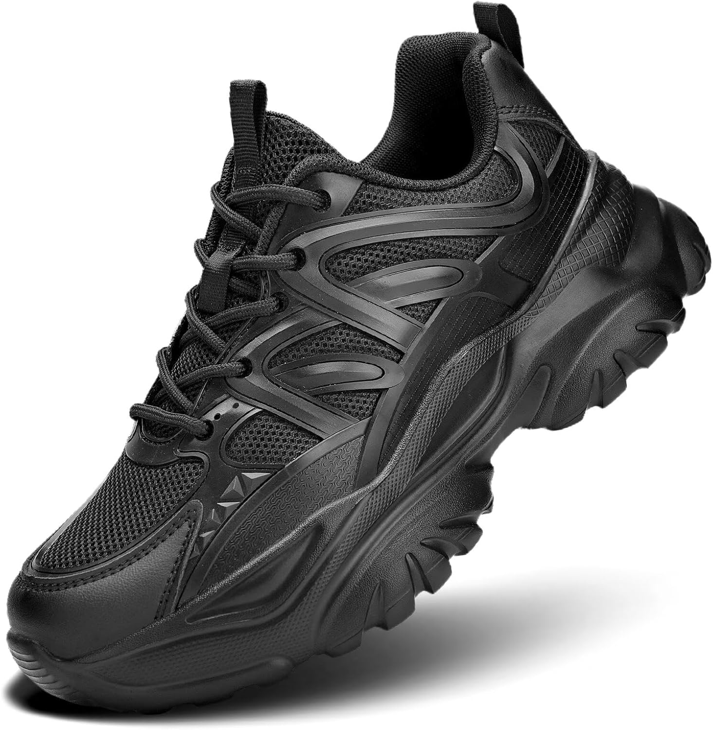 Women's Road Running Shoes Non Slip Ladies Walking Fashion Athletic Chunky Sneakers Work Gym Comfort Lightweight Mesh Soft Sole