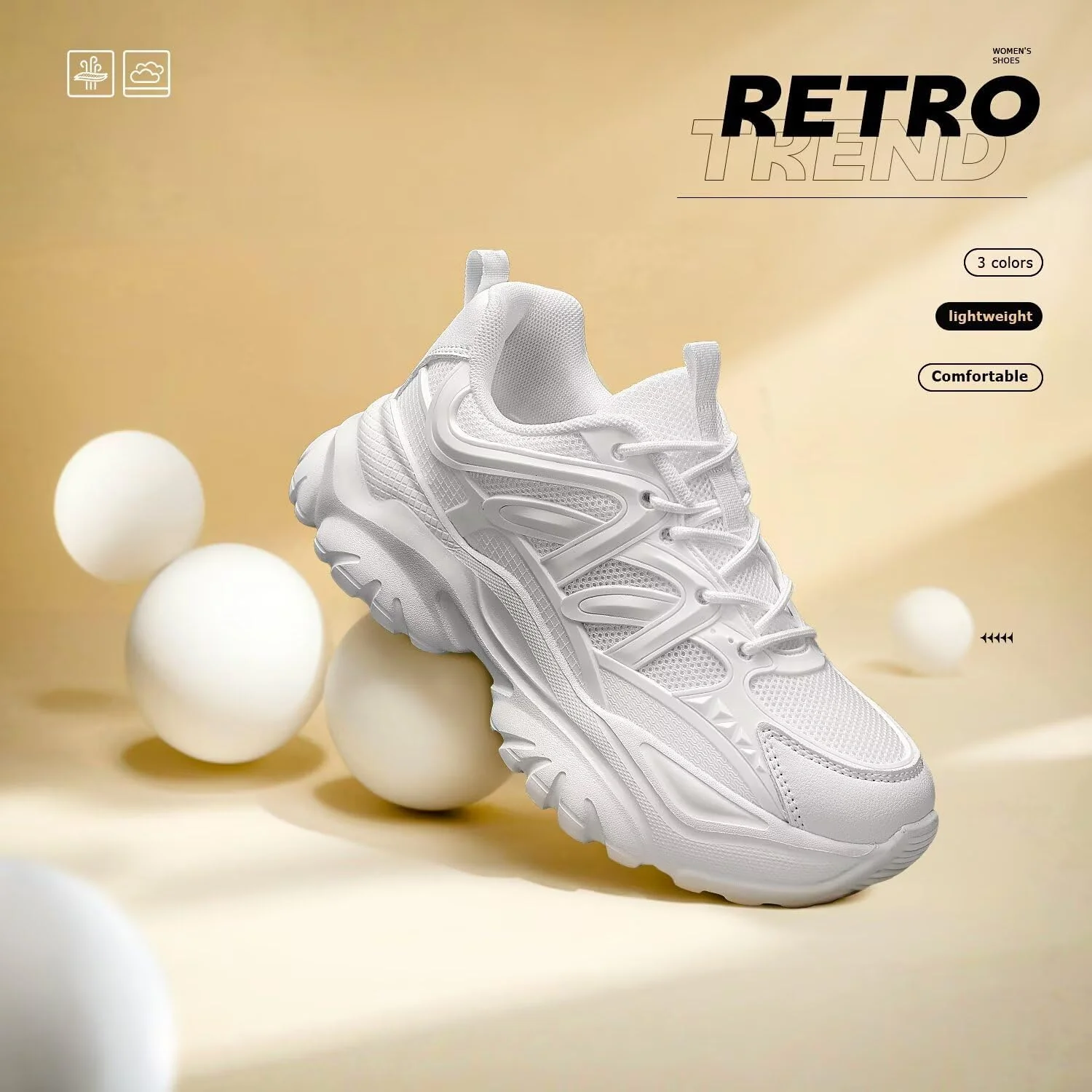 Women's Road Running Shoes Non Slip Ladies Walking Fashion Athletic Chunky Sneakers Work Gym Comfort Lightweight Mesh Soft Sole