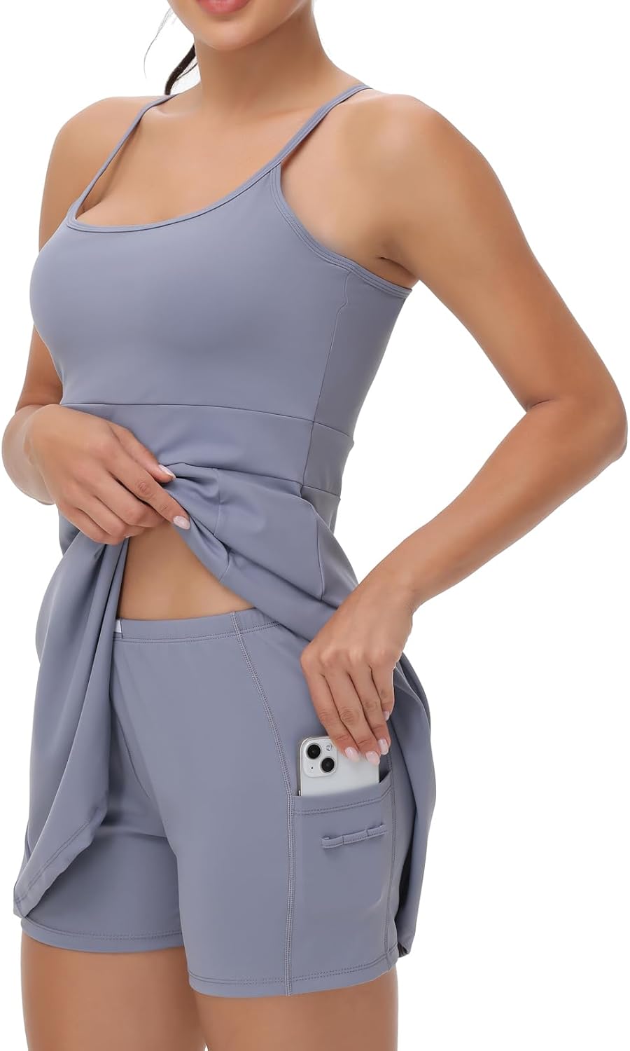 Womens Golf Tennis Dress Workout Athletic Active Mini Dresses with Shorts 2 Piece Sets Outfits Cute Clothes Summer