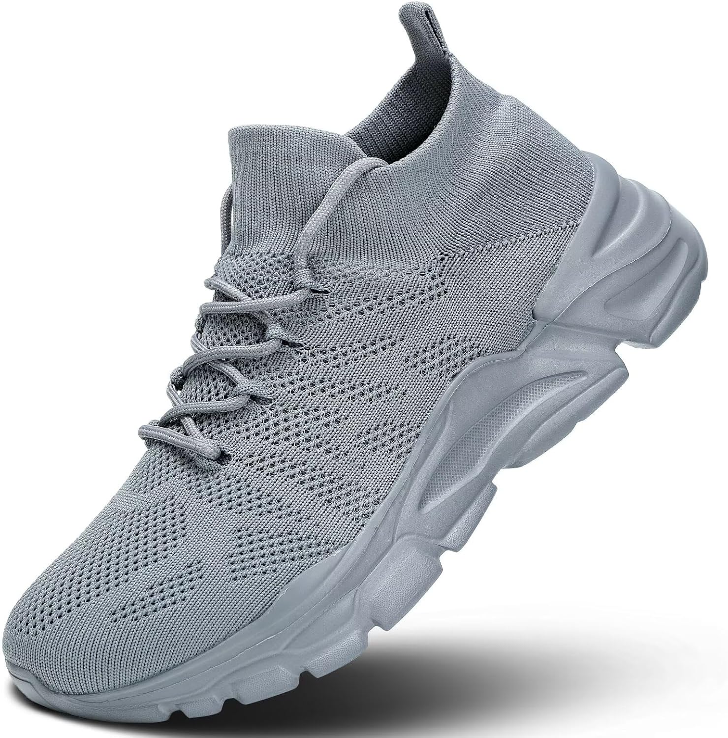 Mens Walking Shoes Running Athletic Sports Sneakers Slip on Mesh Lightweight Breathable Tennis Gym Soft Sole