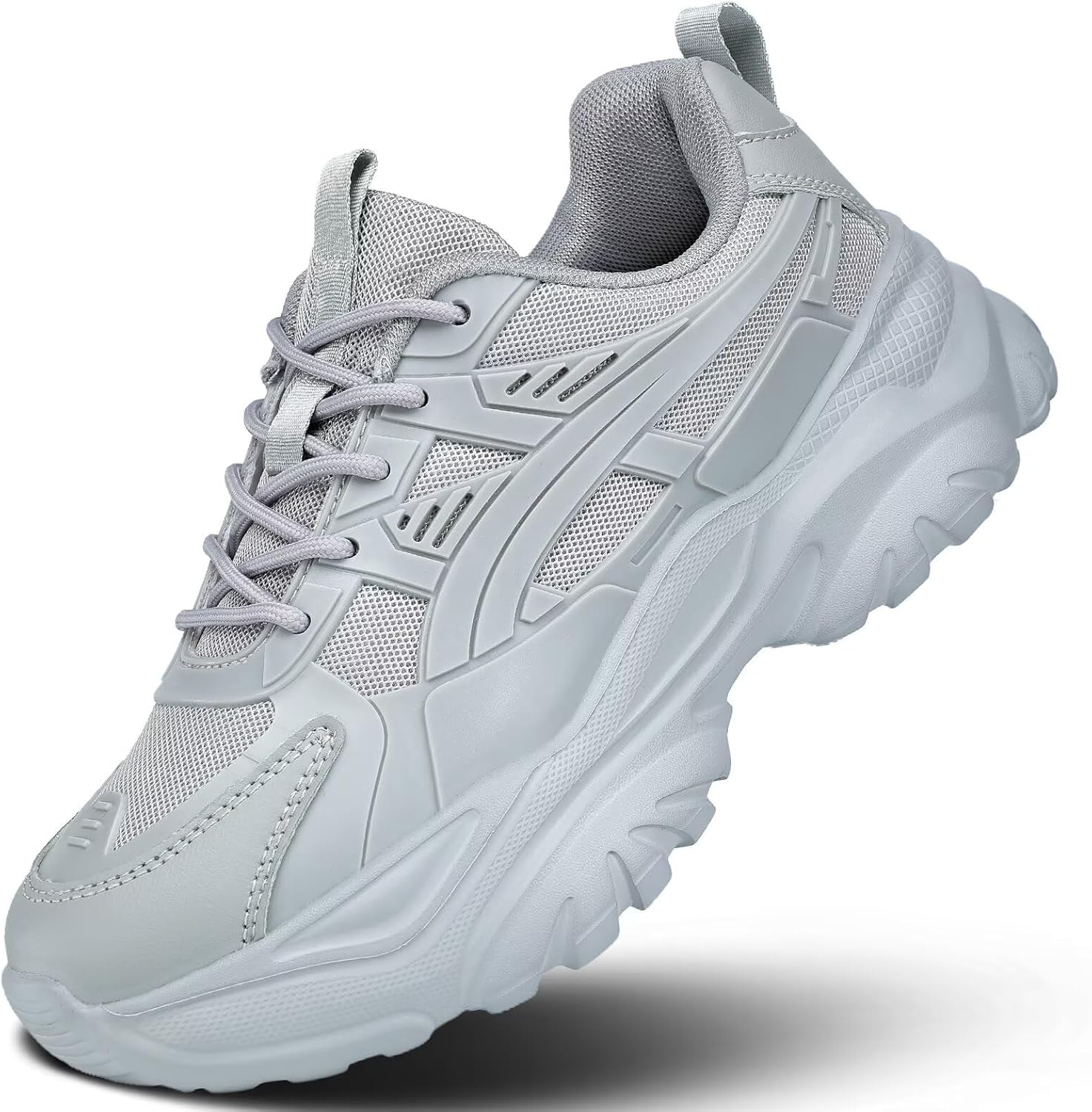 Women's Road Running Shoes Non Slip Ladies Walking Fashion Athletic Chunky Sneakers Work Gym Comfort Lightweight Mesh Soft Sole