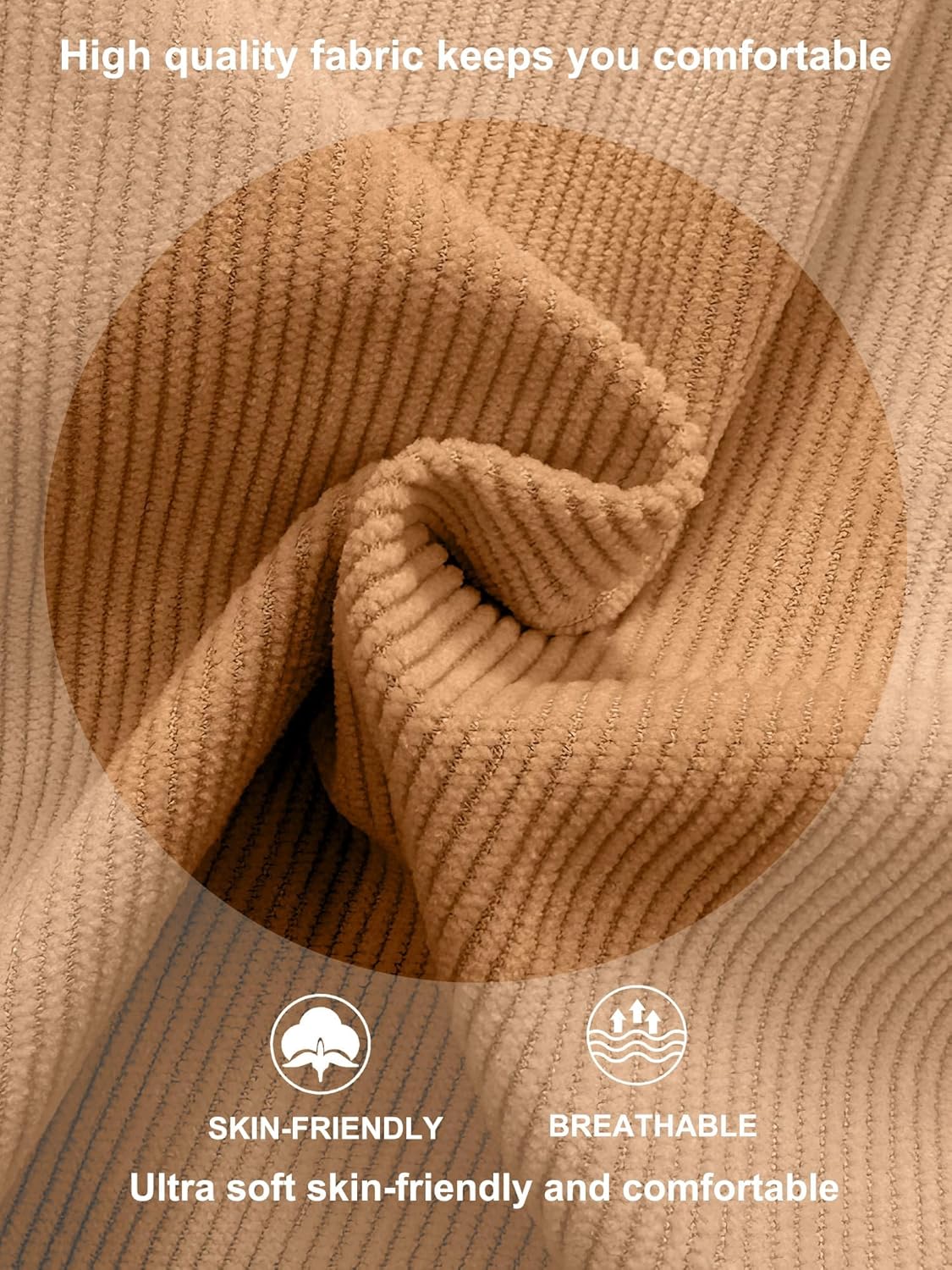 Mens Corduroy Shorts Casual 7 Inch Inseam Elastic Waist Drawstring Summer Beach Short